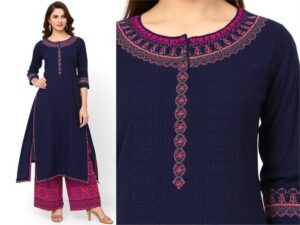 GoSriKi-Women-Rayon-Blend-Anarkali-Kurta-with-Palazzo-Review